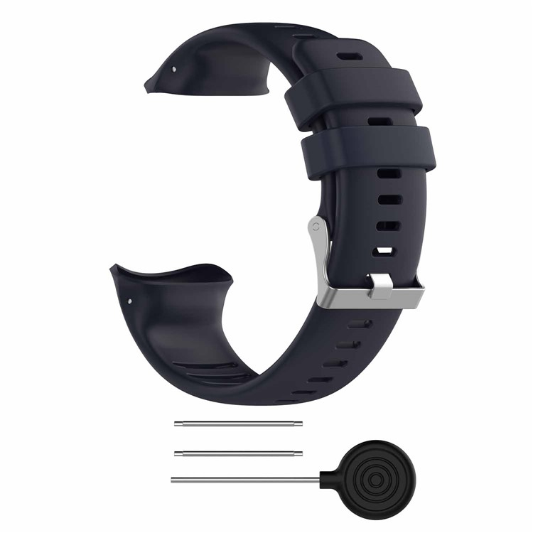 Polar Vantage V Ersatz Silikon Sport Armband mit Dornschliesse (Gelenkumfang: 160-210mm) - Dunkelblau