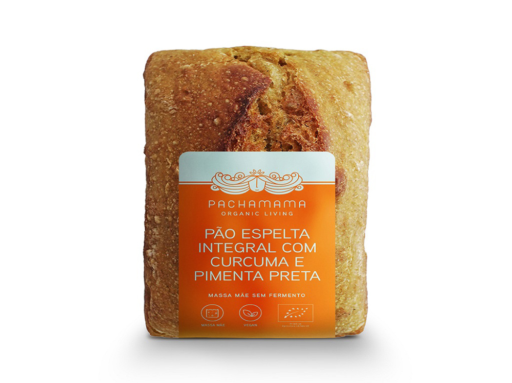 PÃO PACHAMAMA ESPELTA INTEGRAL CURCUMA E PIMENTA 450G
