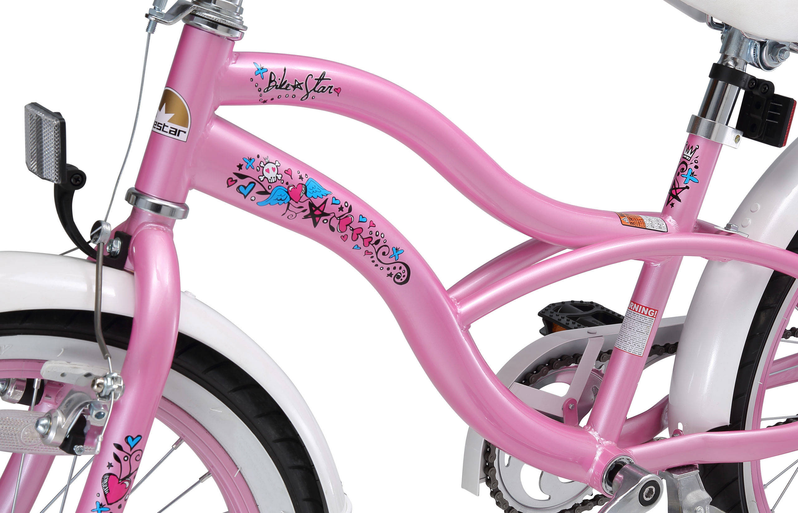 BikeStar Cruiser kinderfiets 20 inch roze