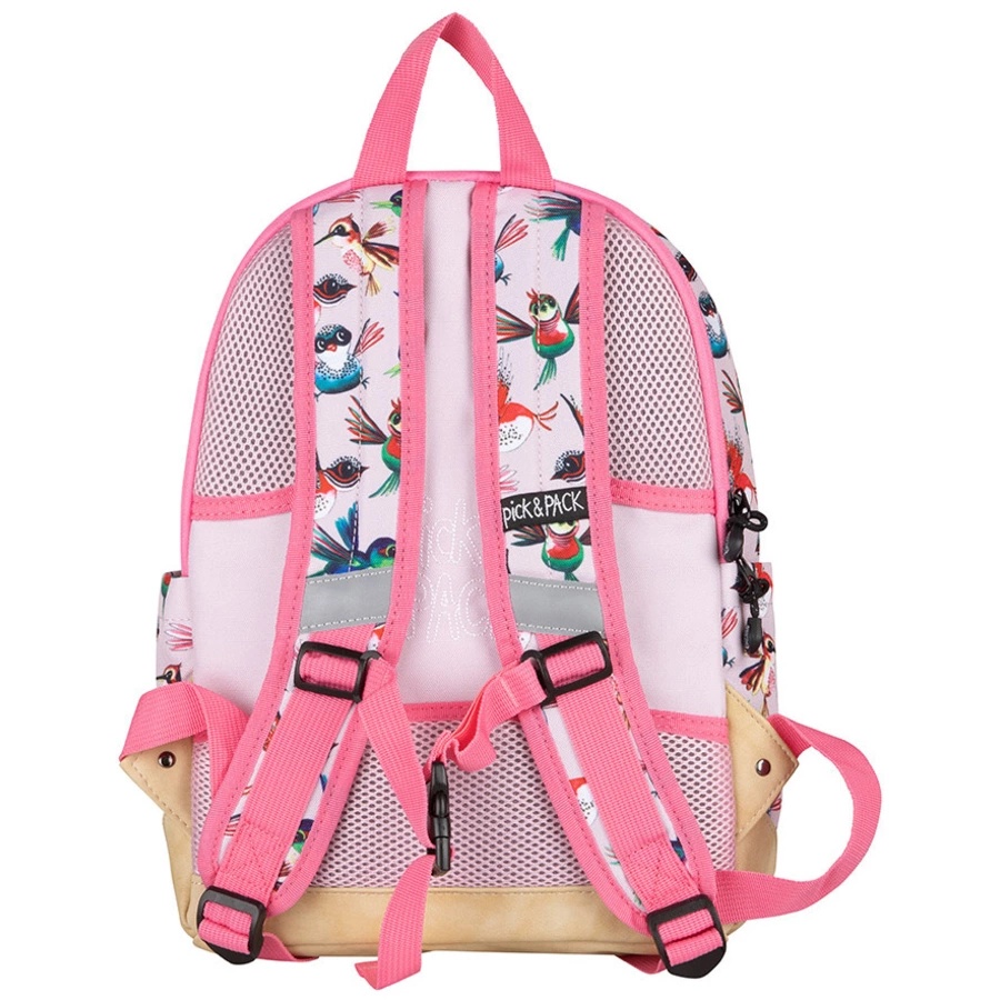 Pick & Pack Rucksack Birds M rosa