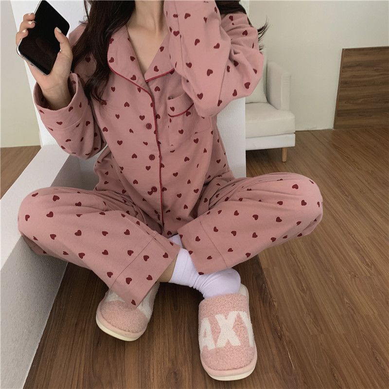 Tanee - Pyjamaset met hartjesprint