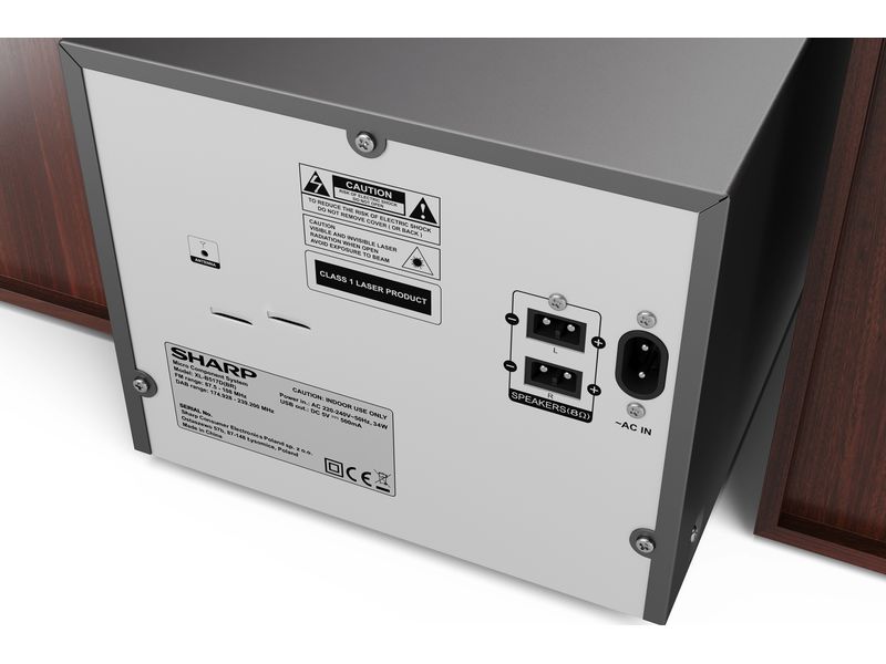 Sharp Musik-System XLB517DBR DAB /FM Micro System Hi-Fi Mikro-System mit dem neusten DAB  Funk-Tuner und Bluetooth-Verbindung