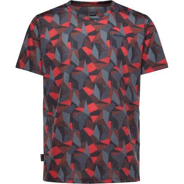 T-shirt escalade LA SPORTIVA DIMENSION T-SHIRT M BLACK/CHERRY TOMATO 24 BLACK/CHERRY TOMATO