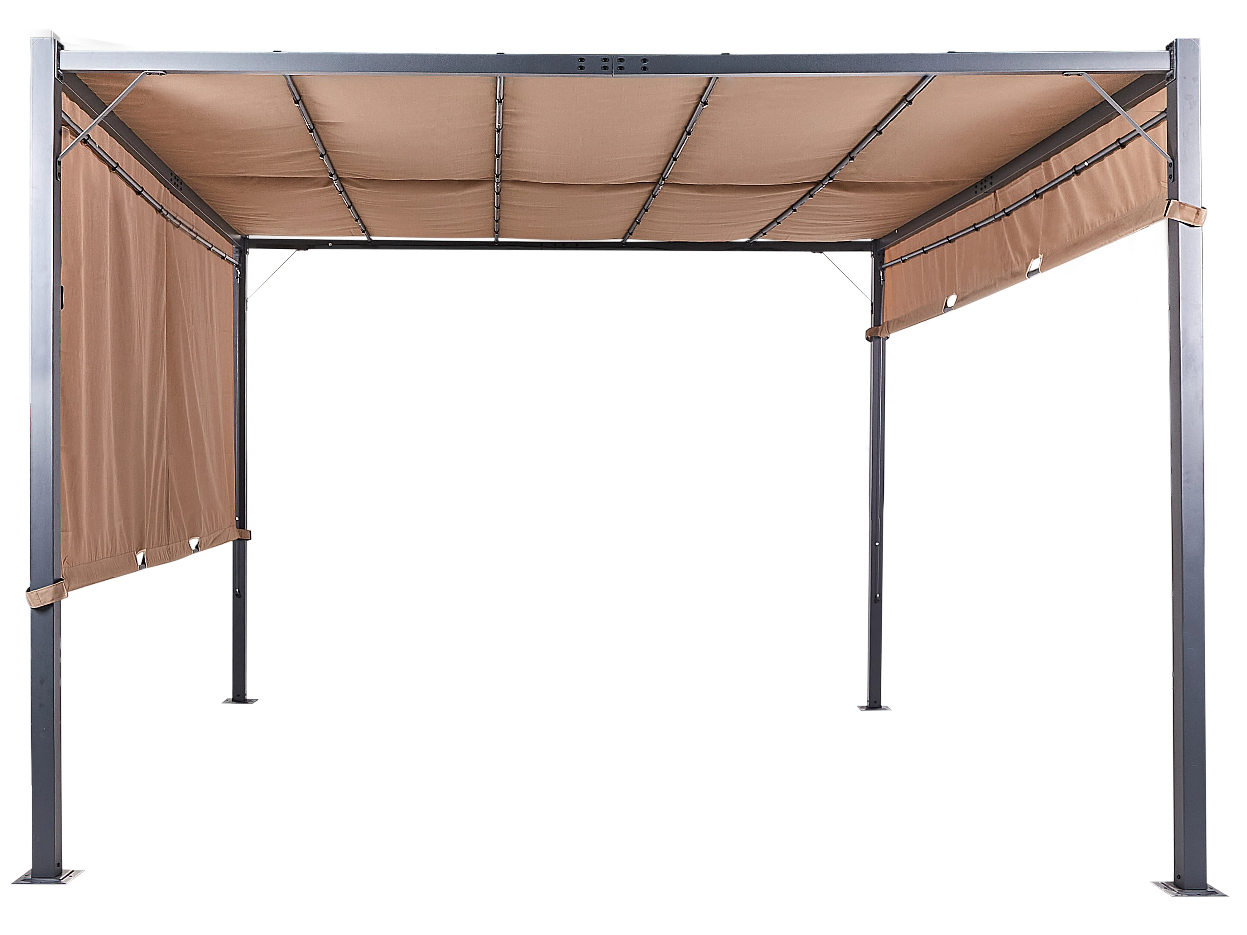 Paviljoen LED PARGA Metaal 310 cm 310 cm Bruin