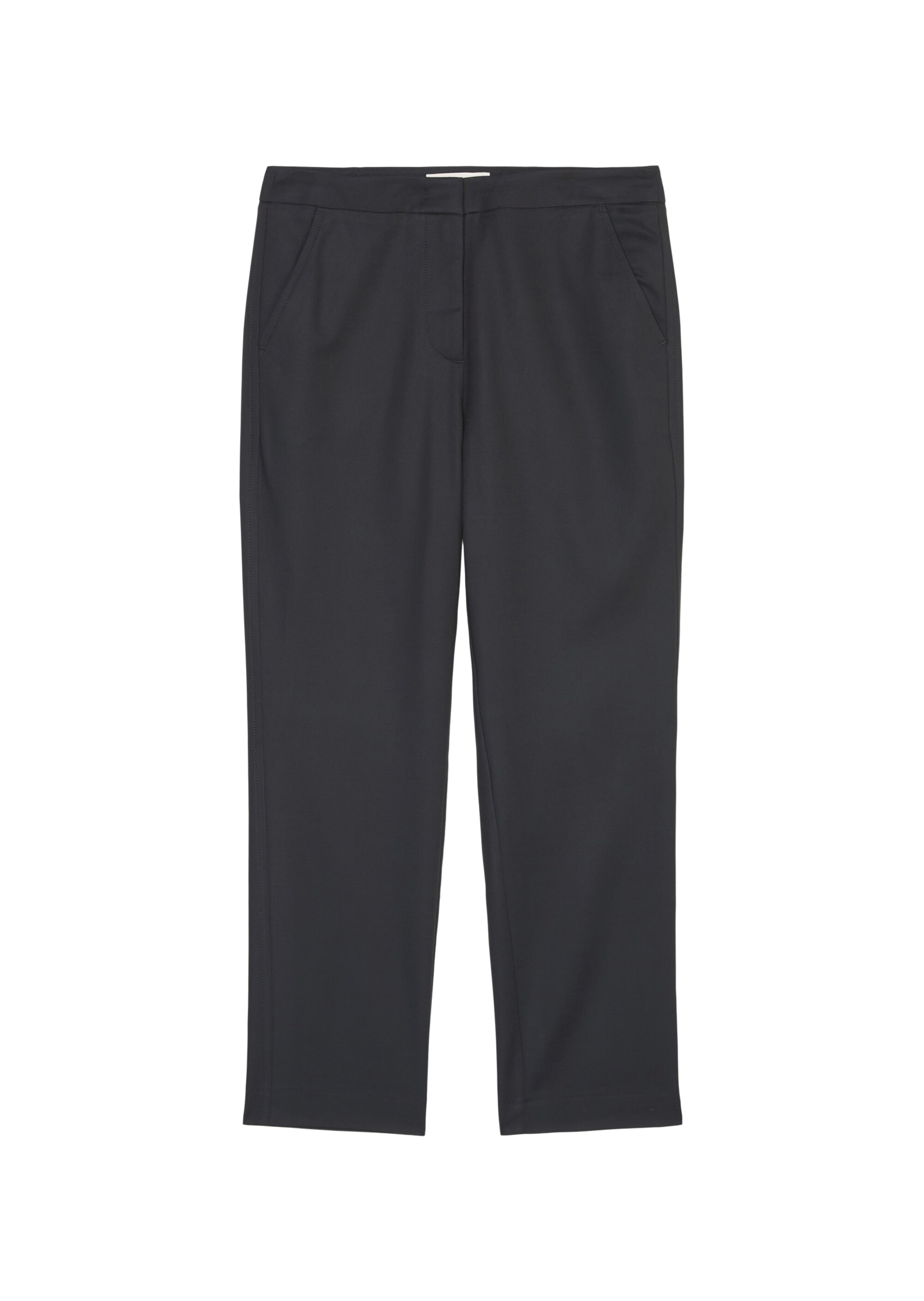 Knöchellange Hose slim aus Organic-Cotton-Stretch-Viskose-Mix