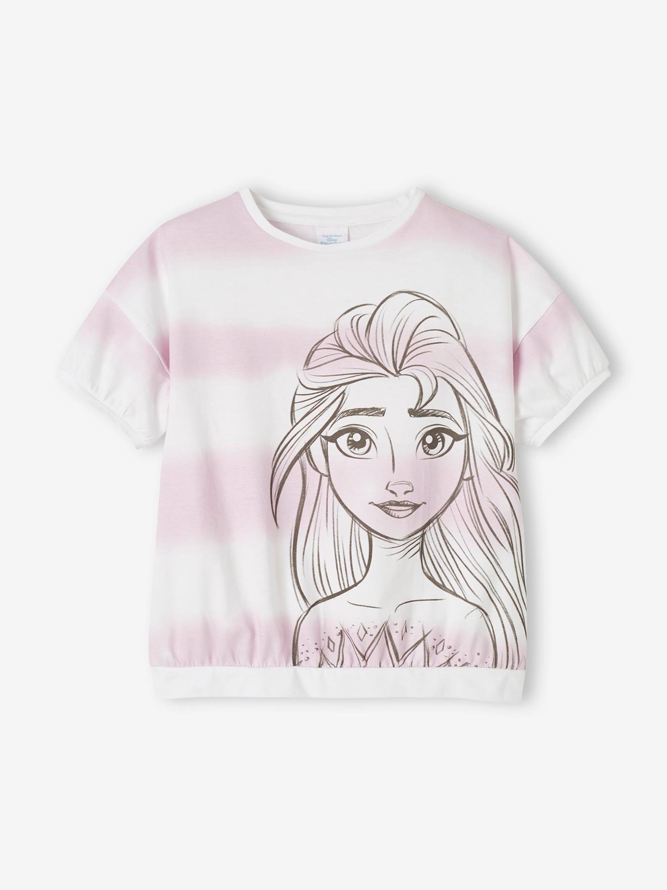 Camiseta DS® Frozen 2 lisa e branca com estampas.