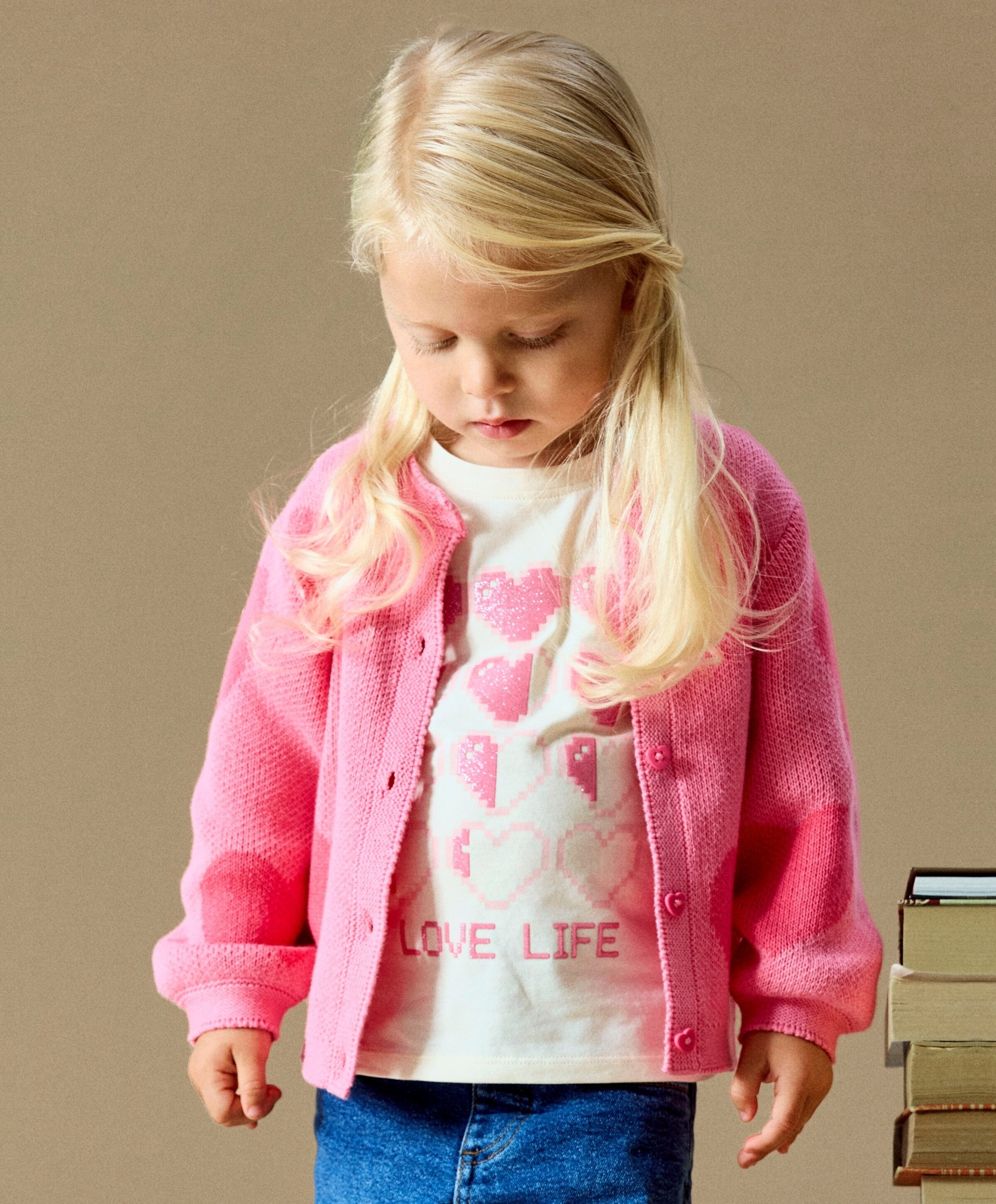 Name it Meisjes vest roze