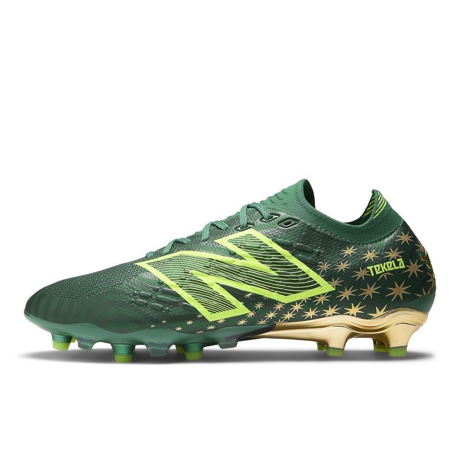 New Balance Tekela V4   Pro Low FG Endrick Irmao - Vert/Doré ÉDITION LIMITÉE