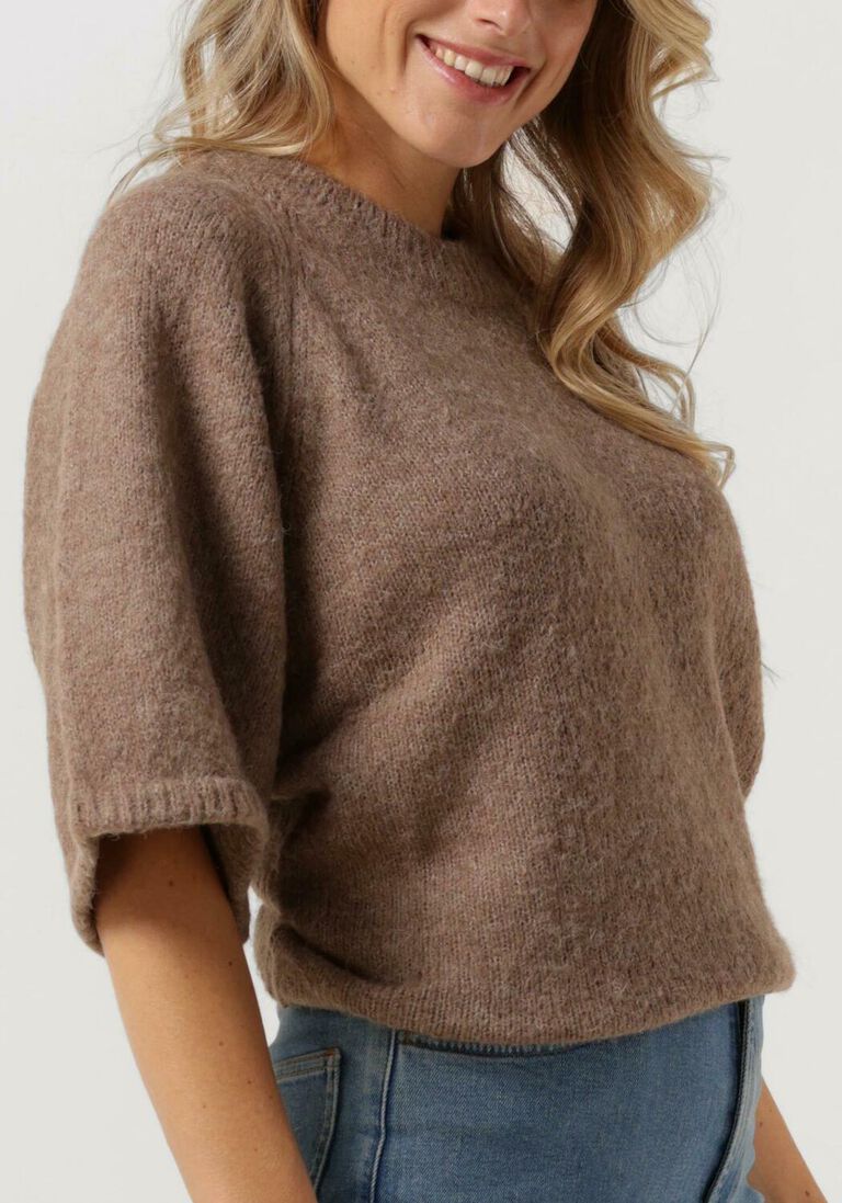 CO\\'COUTURE taupe co'couture trui moto shortie knit