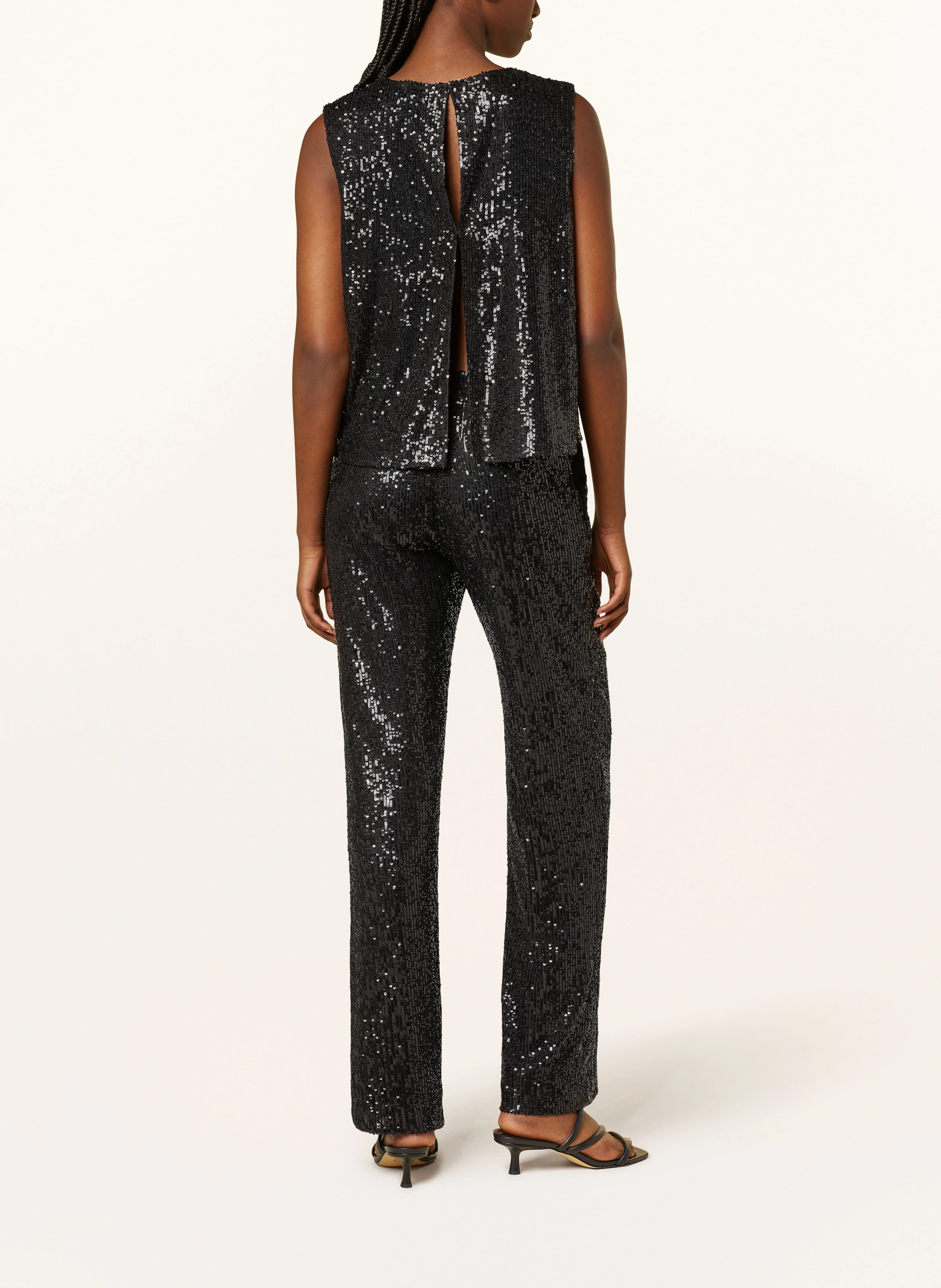 CLAUDIE PIERLOT Blusentop mit Pailletten