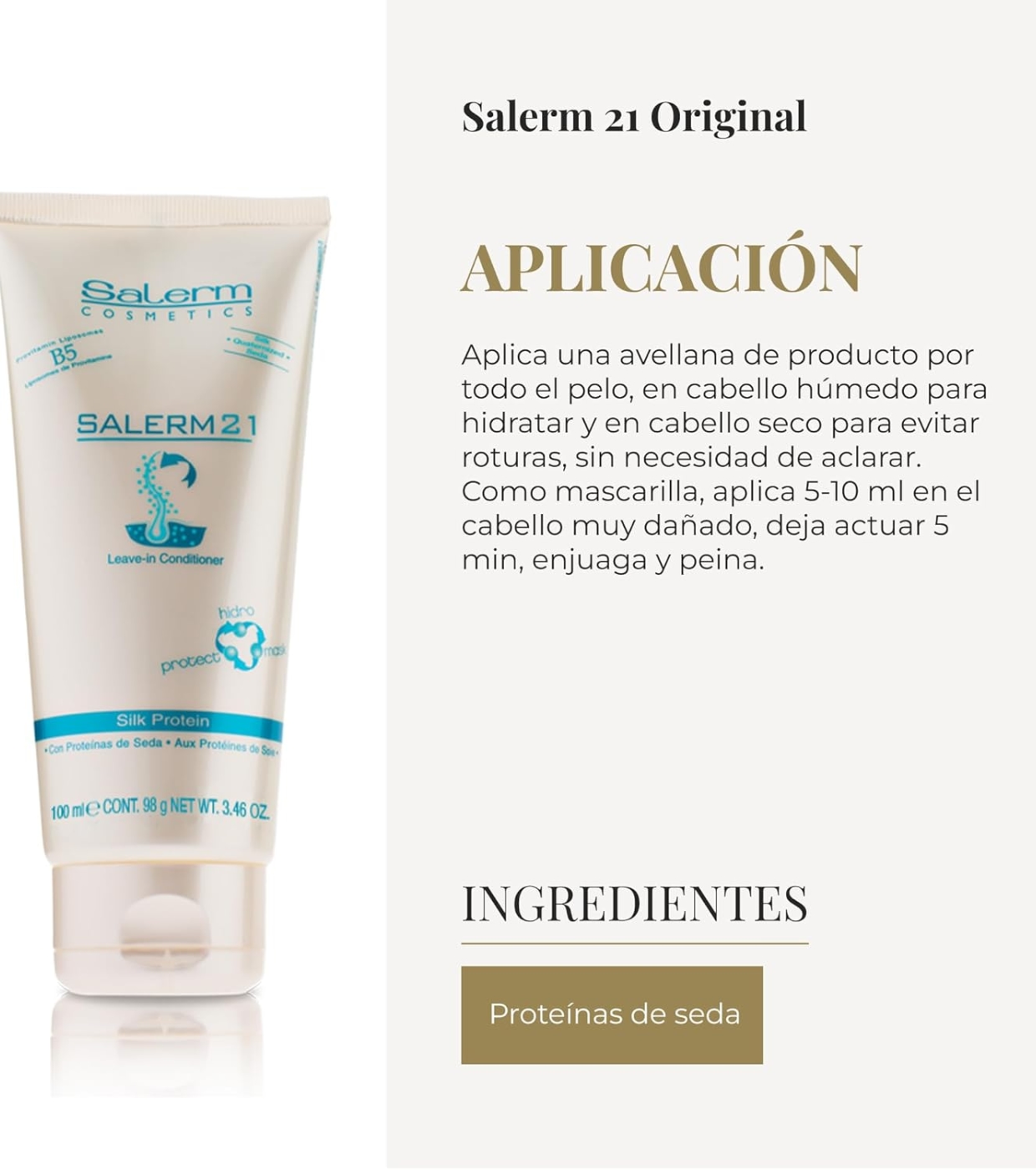 Salerm - *Salerm 21* - Condicionador Leave-in Silk Protein - 100ml
