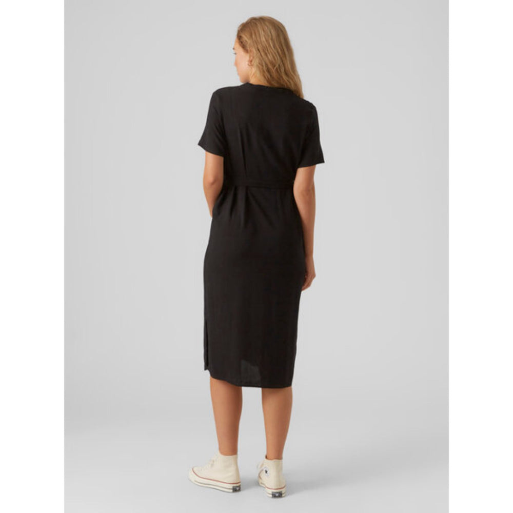 Køb Vero Moda Maternity Black Vica Skjorte Kjole Noos