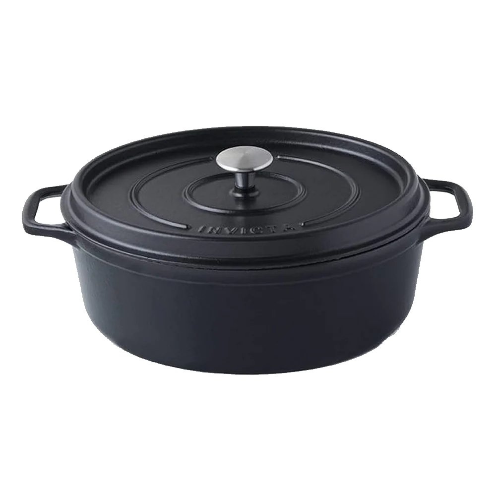 Cocotte ovale Invicta 31 cm Noire Invicta