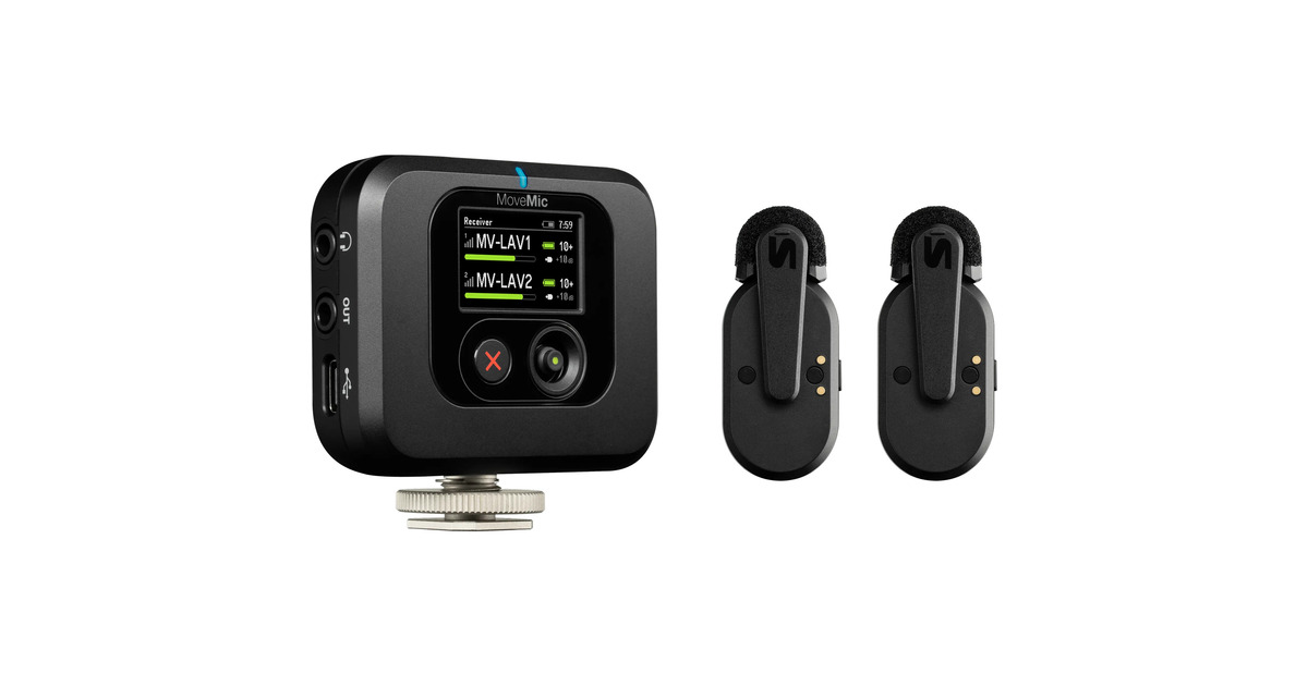 SHUREMoveMic Two ontvangerkit microfoon  (Zwart)