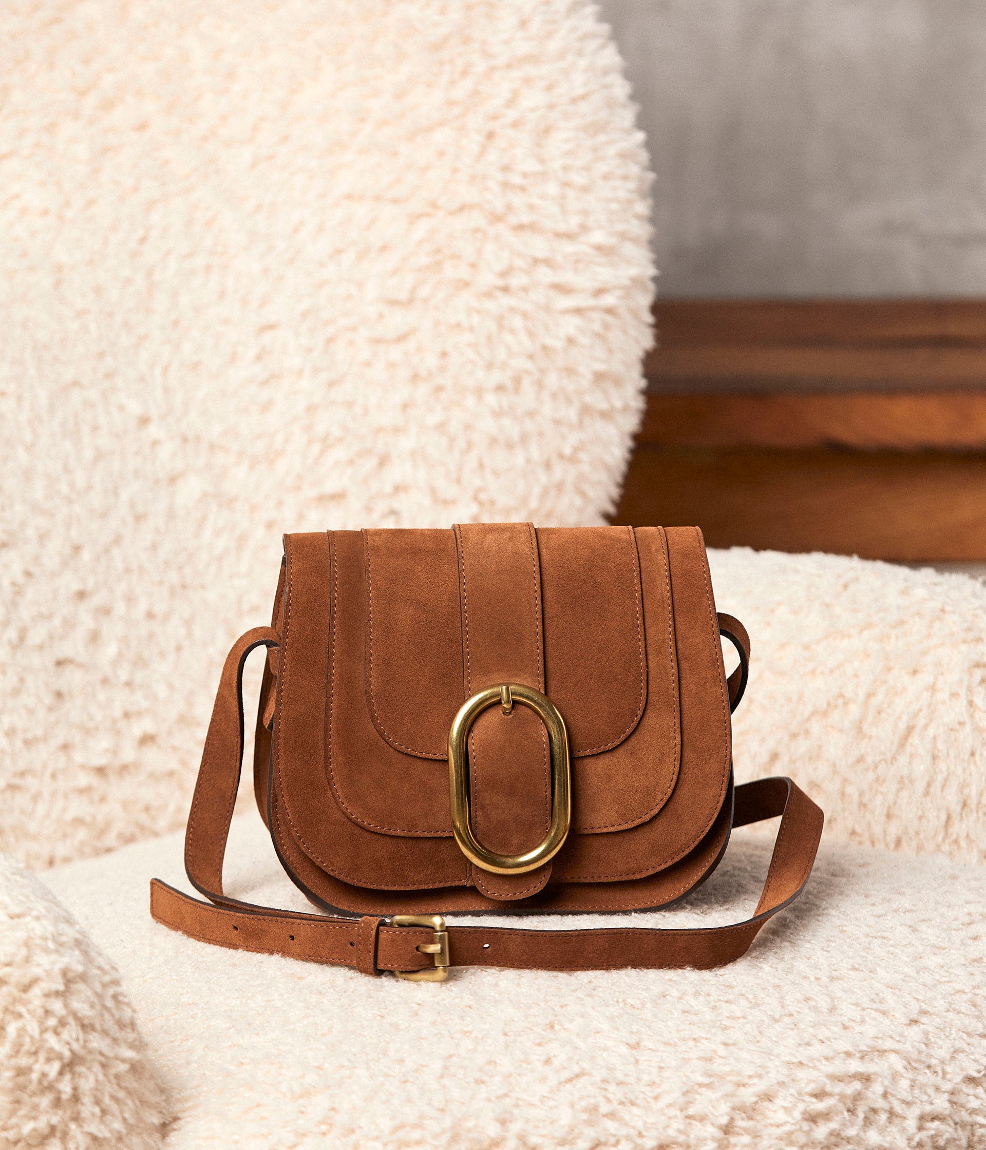 Sac cuir velours Sybilla