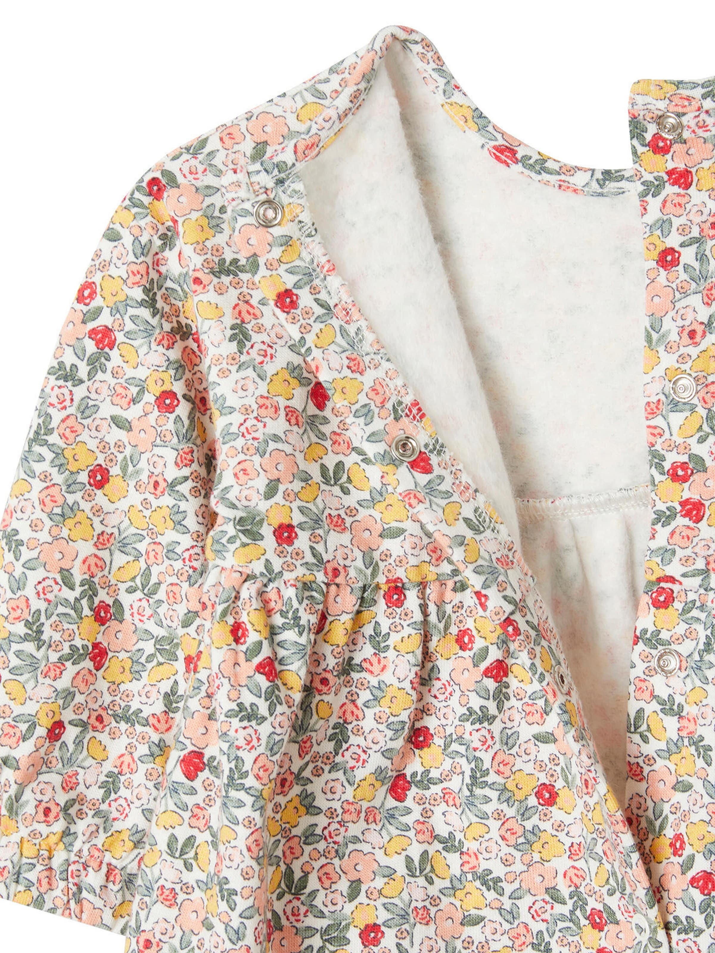 Vertbaudet Mädchen Baby-Set: Kleid, Strickjacke & Haarband koralle