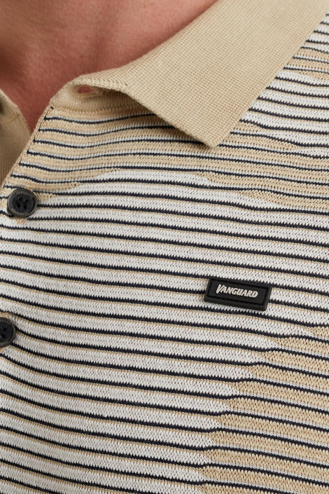 Vanguard beige heren polo