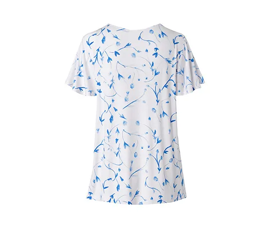 Blusenshirt mit Flügelärmeln, weiß