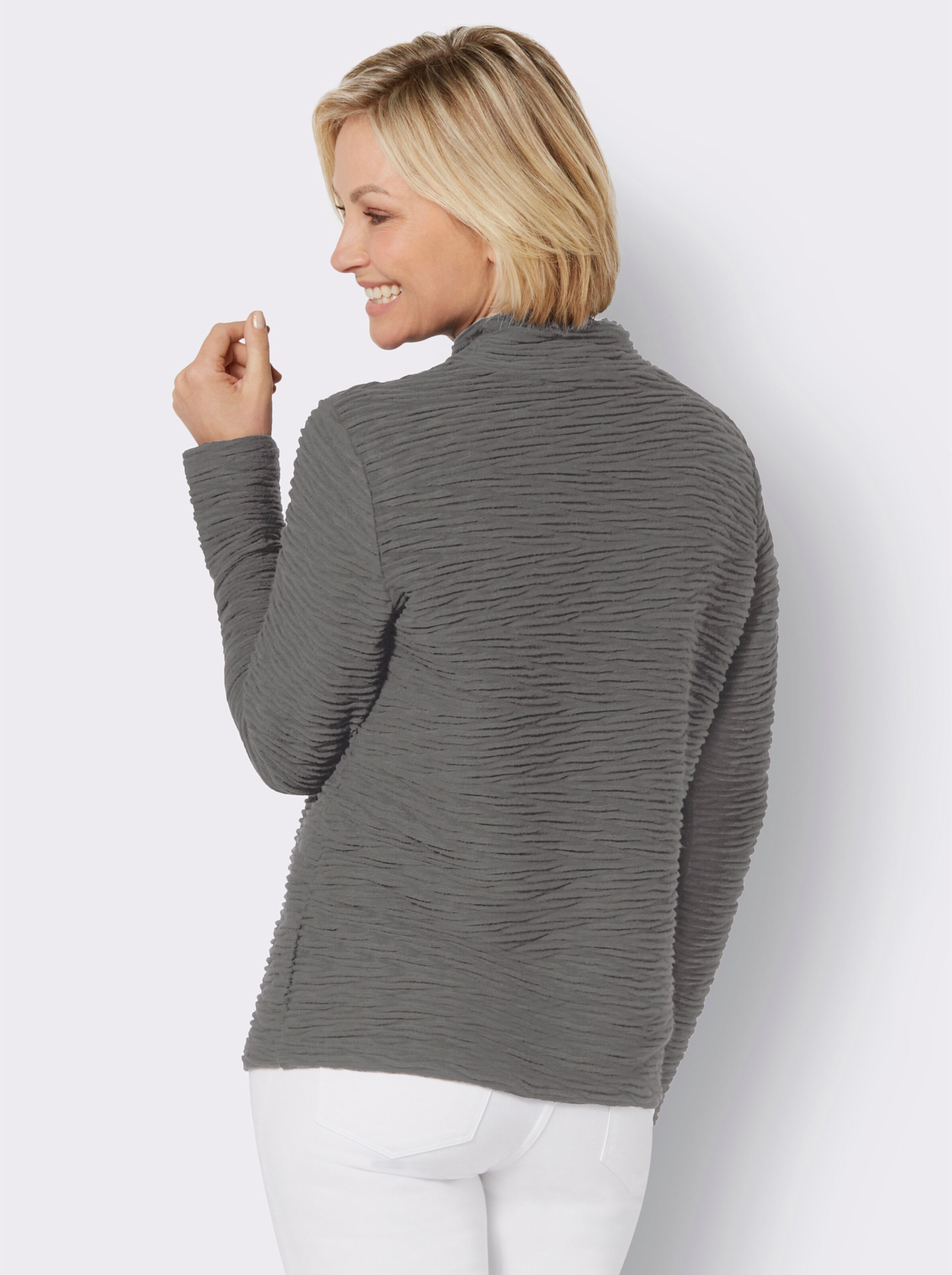 Stehkragen-Shirt