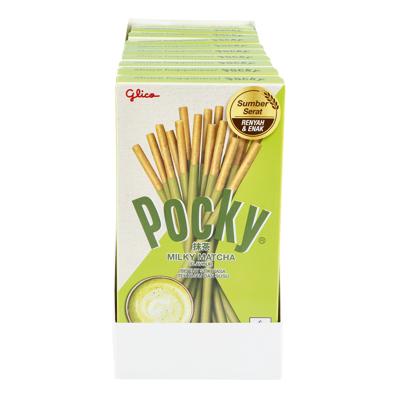 Pocky Green Tea Matcha 33 g, 10er Pack