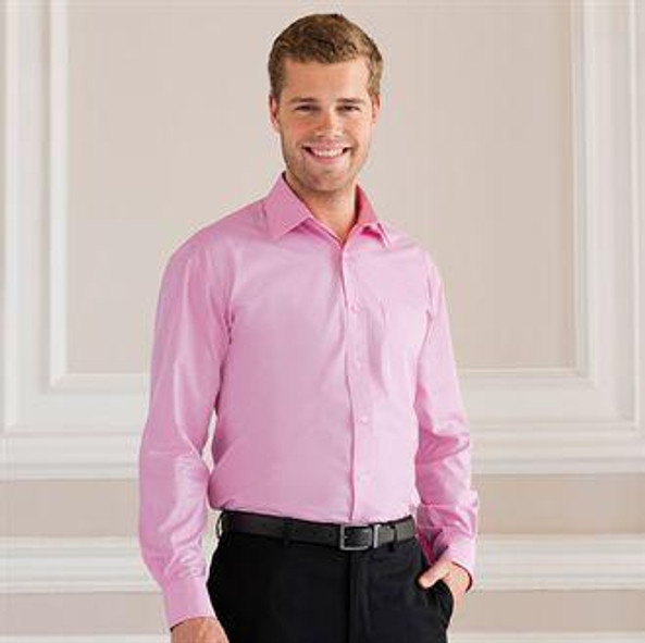 Russell Collection J936M - Chemise Élégante en Coton Facile d'Entretien