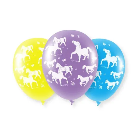 Melloc 6 Ballons Pferde