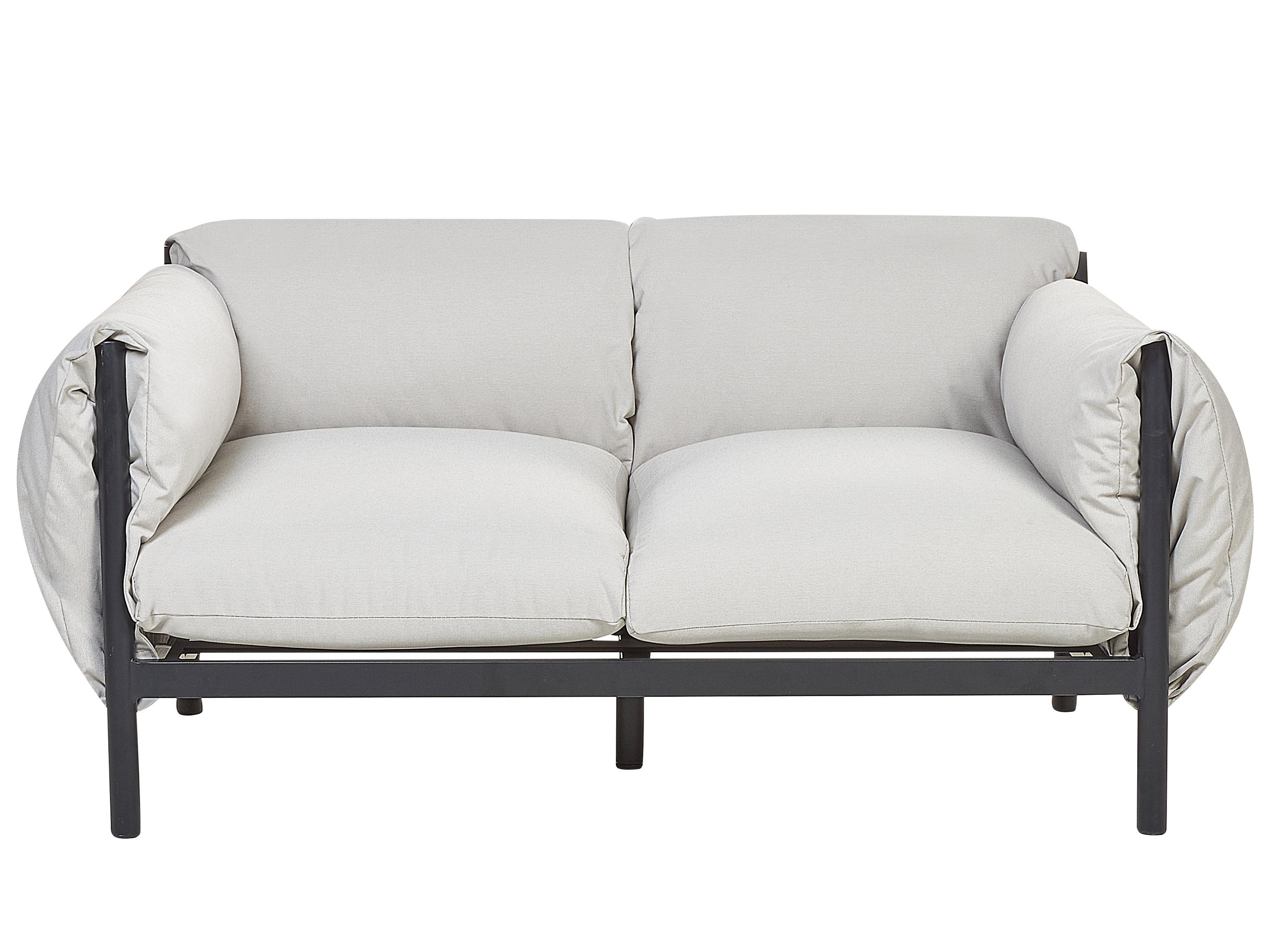 Tuin loungebank 2-zits ESPERIA Metaal Grijs