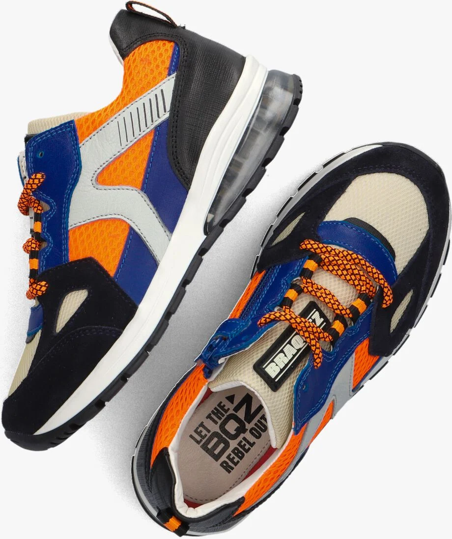 BRAQEEZ blauwe braqeez lage sneakers tontje tokyo