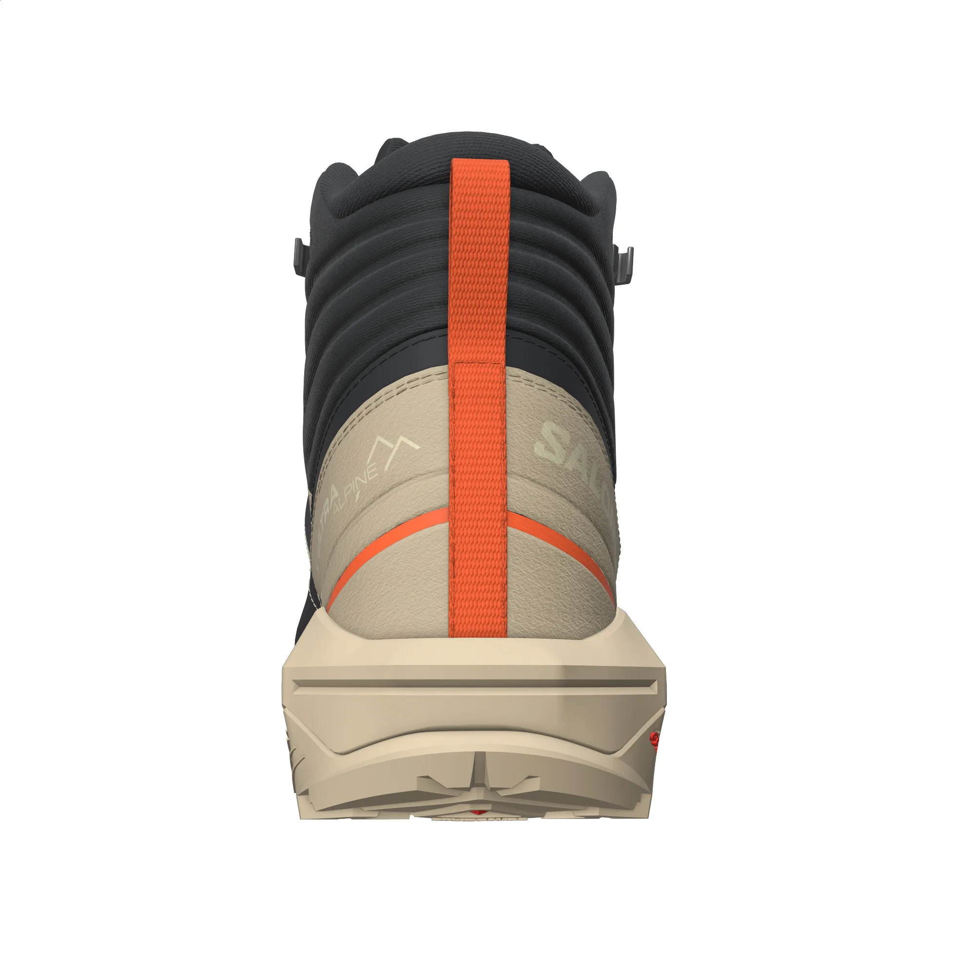 Salomon Men's X Ultra Alpine Mid GORE-TEX Sponge/Black/Red Orange