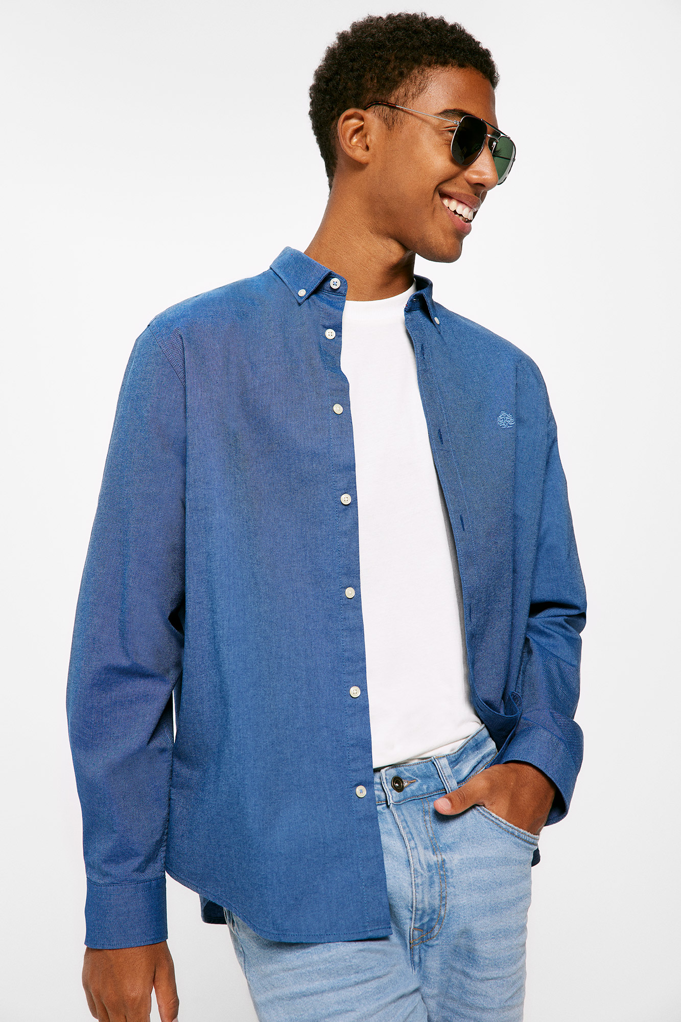 Cor da camisa Oxford