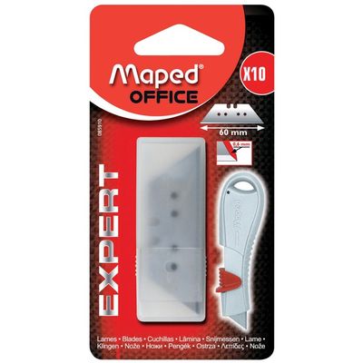 Maped Expert - Etui de 10 lames trapezoidales