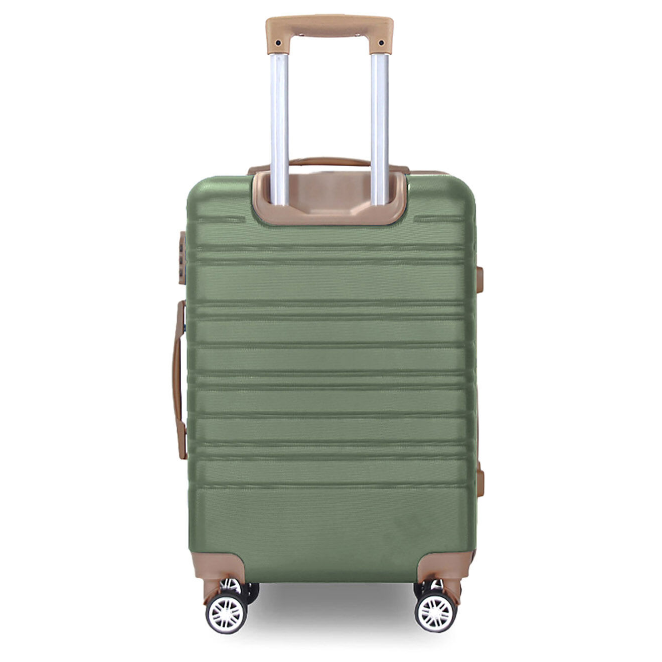 Maison Héritage 2 Valises 4 roues doubles Madeleine 50/70 cm vert kaki