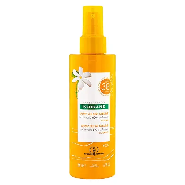 Klorane Monoï & Tamanu Spray Solaire Sublime Corps SPF30 200ml