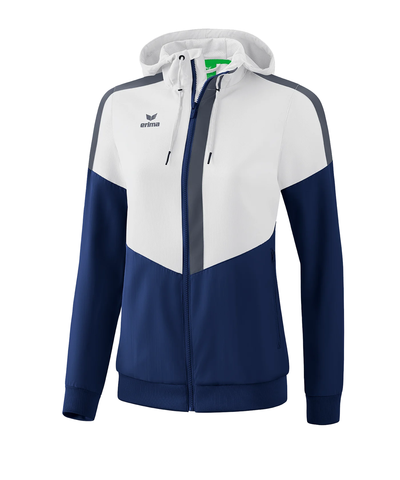 Erima Squad Präsentationsjacke Damen Weiss Blau