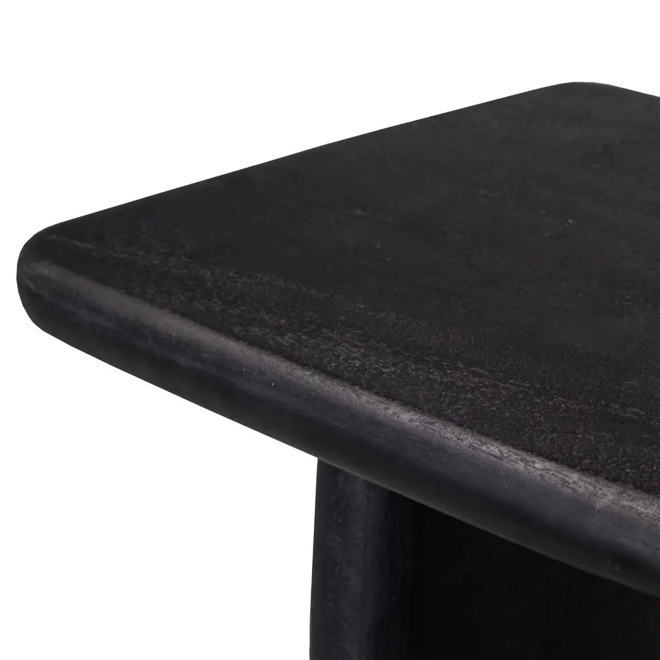 Sidetable Mangohout Zwart - 113x44x76cm - Rumi