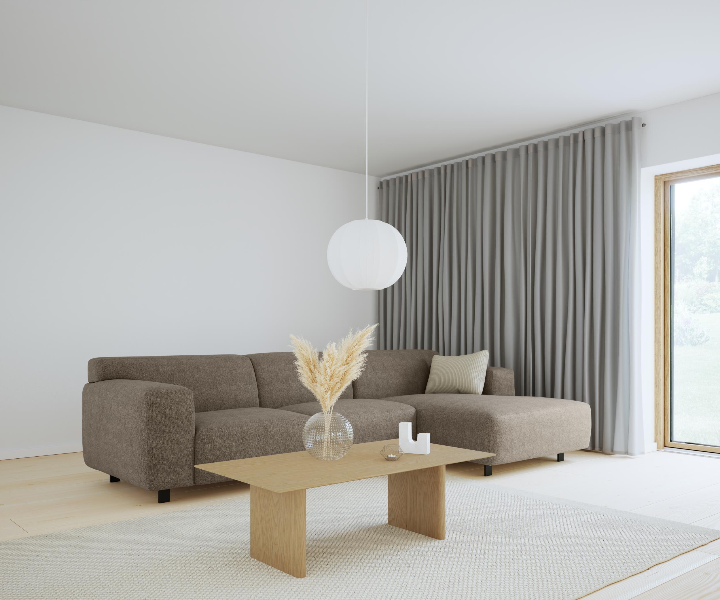 Siena højrevendt sofa med chaiselong