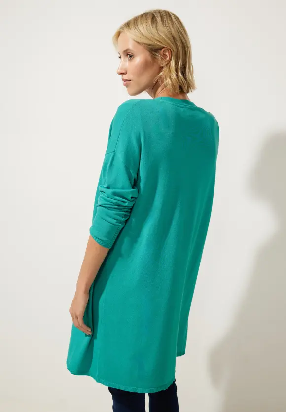 Langer Cardigan - iced green