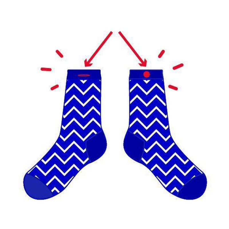 Paire de chaussettes inséparables taille unique 41/46 Malone et Sophia