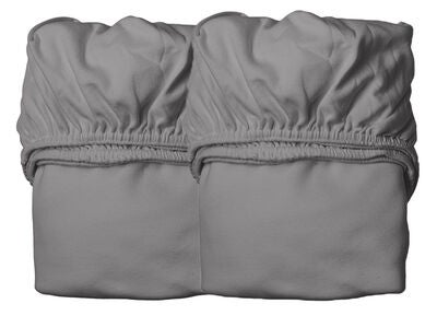 Leander Stretchlaken 2-pack 60x115, Cool Grey