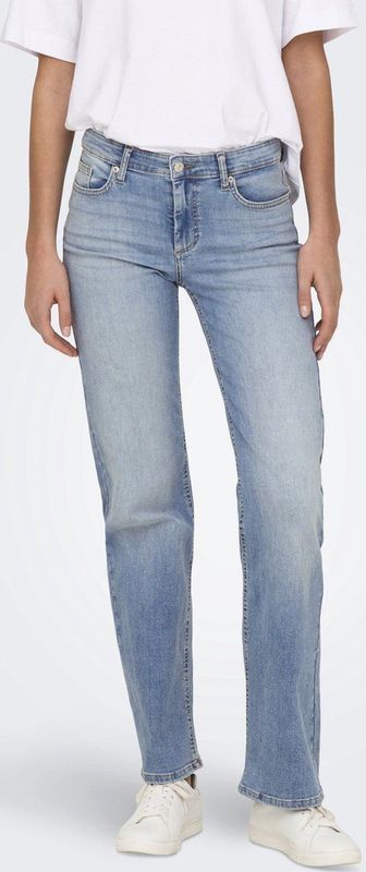 Only - Onlblush Mid Straight Jeans - Light Blue - Denim
