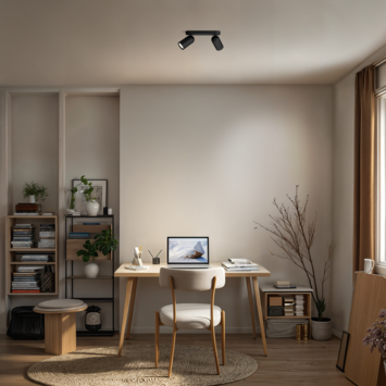 Philips duospot Pongee zwart