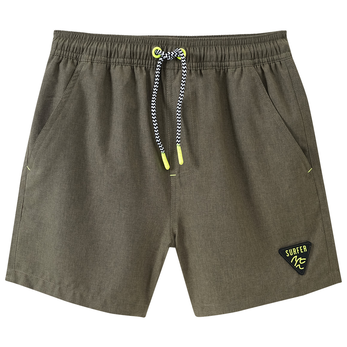 Yigga Jungen Badehose mit Tunnelzug oliv