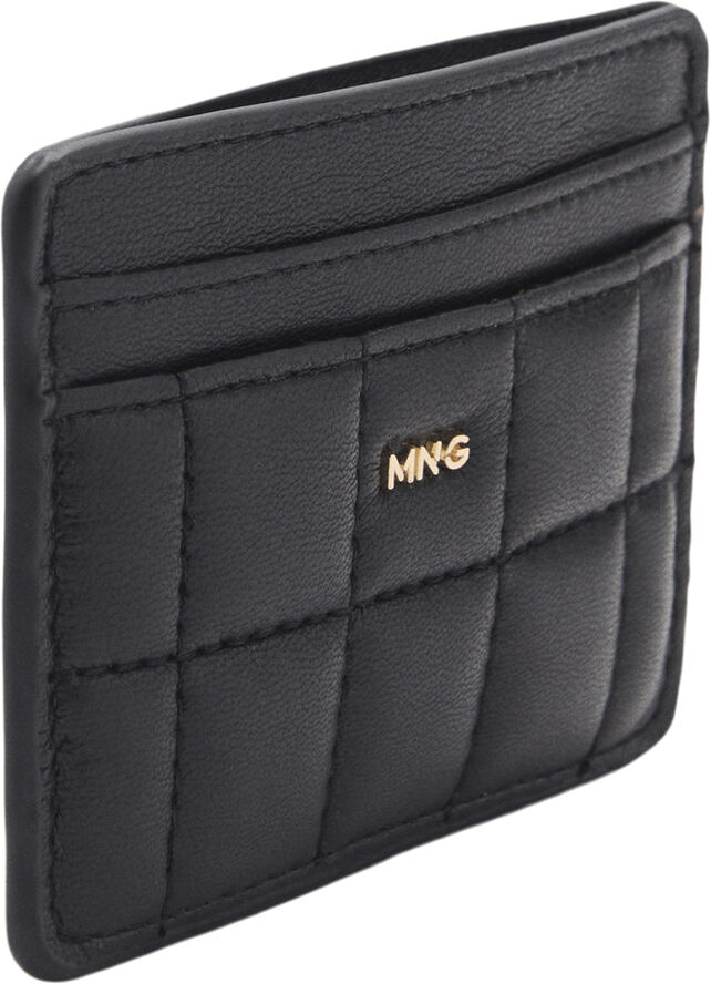 MANGO CARD HOLDER P-- PRALINE Black