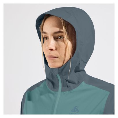 Veste imperméable Femme Odlo Aegis 2.5L Gris/Bleu