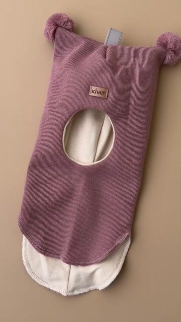 Balaclava Ull m/ Bomullsjersey fôr og Vindstopper | Ubehandlet Ull