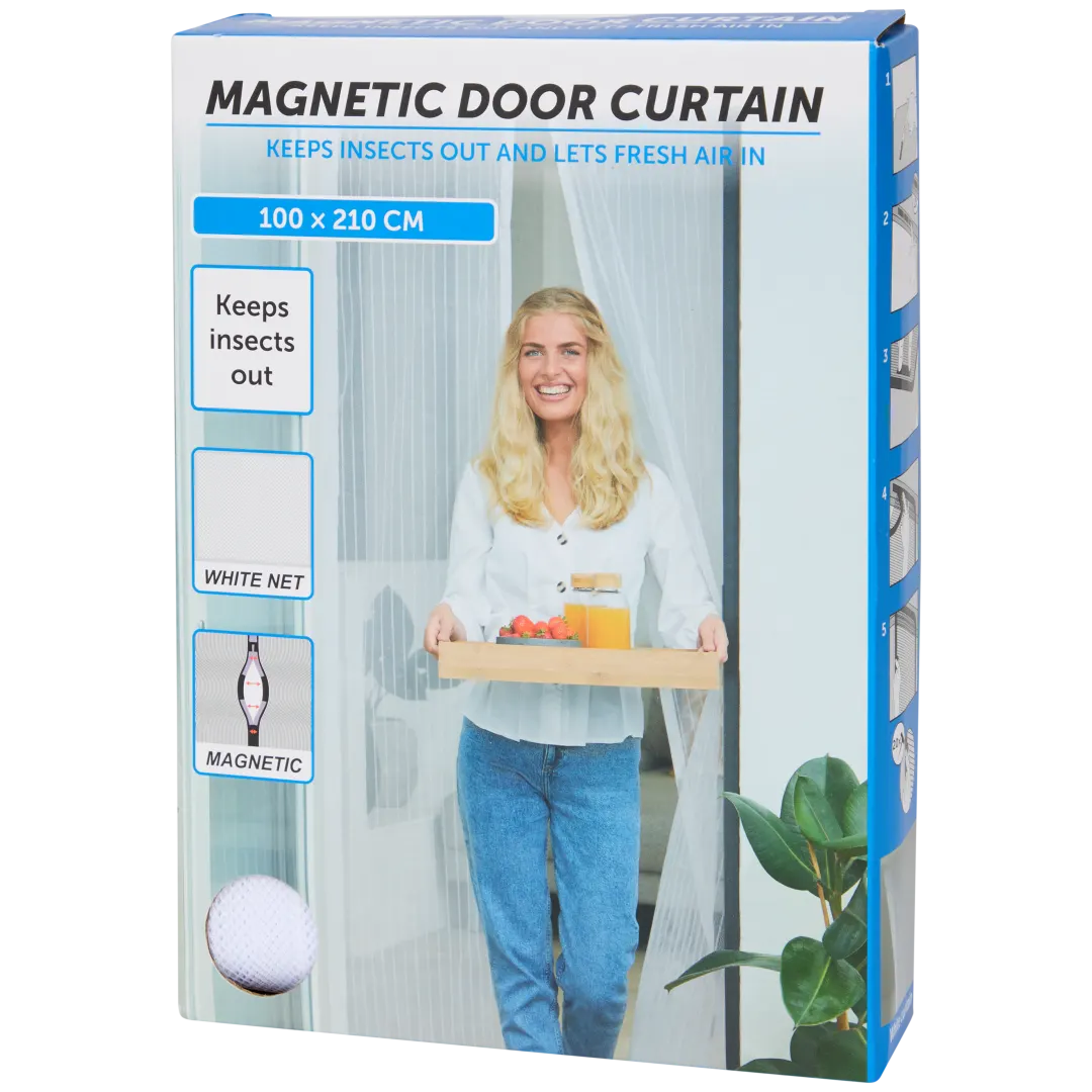 Moustiquaire de porte magnétique