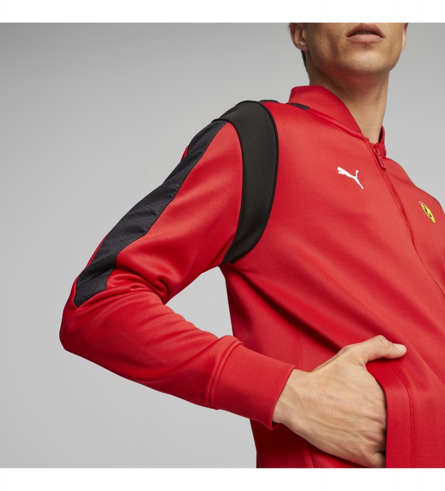 Jaqueta esportiva Puma Scuderia Ferrari Race MT7 vermelha