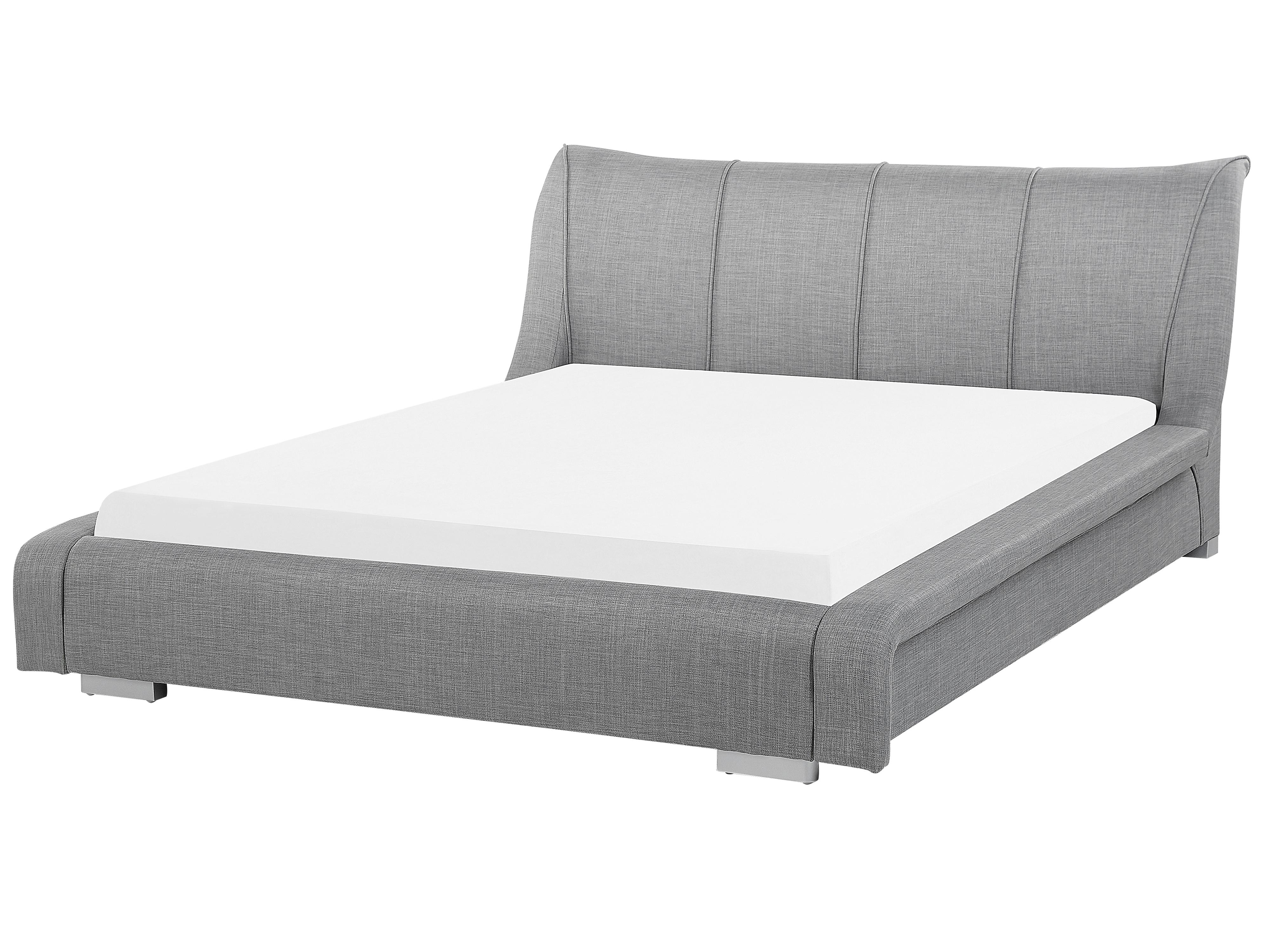Waterbed Stof NANTES 180 x 200 cm Lichtgrijs