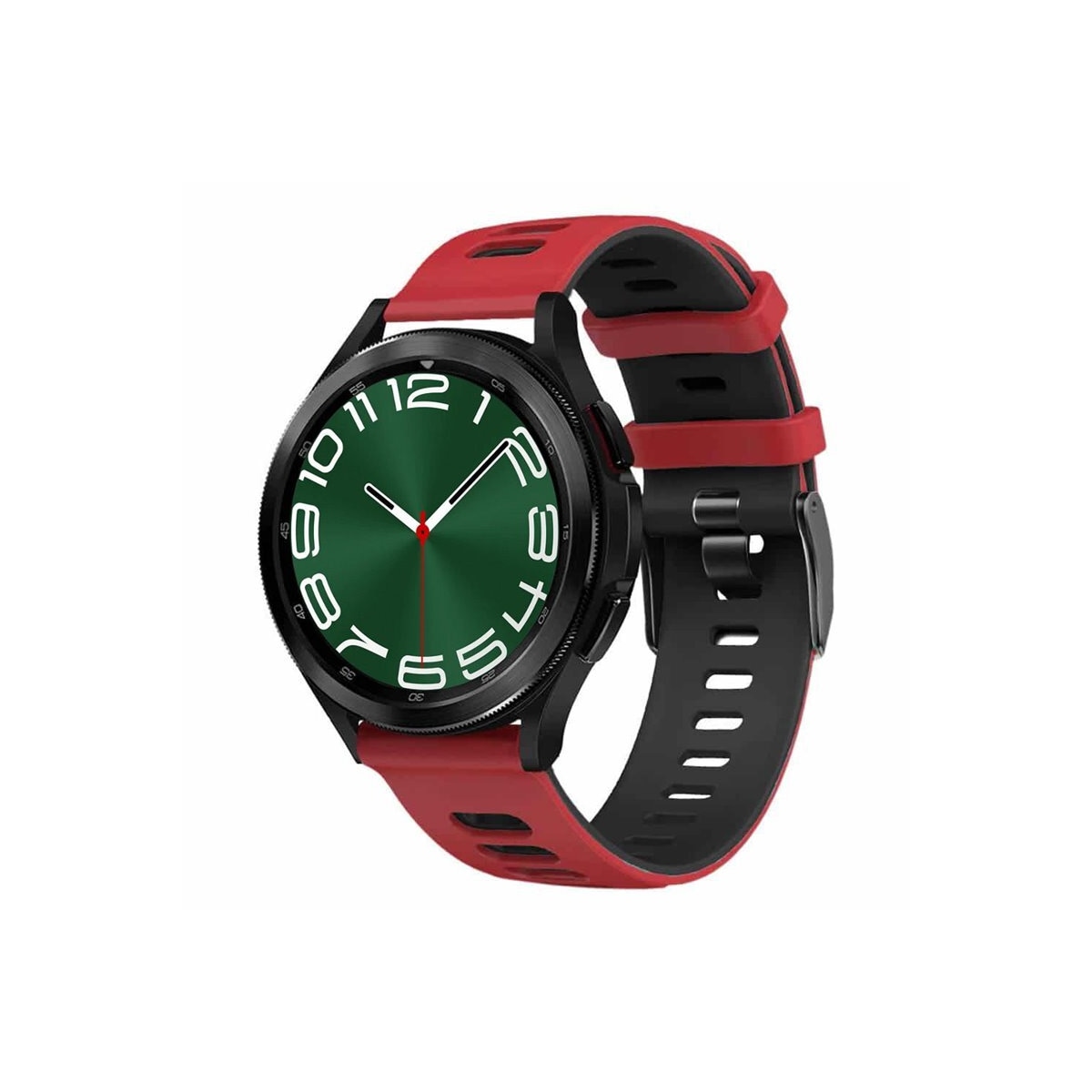 Twin klokkearmbånd Samsung Galaxy Watch 6 Classic (43mm) - Rød/svart