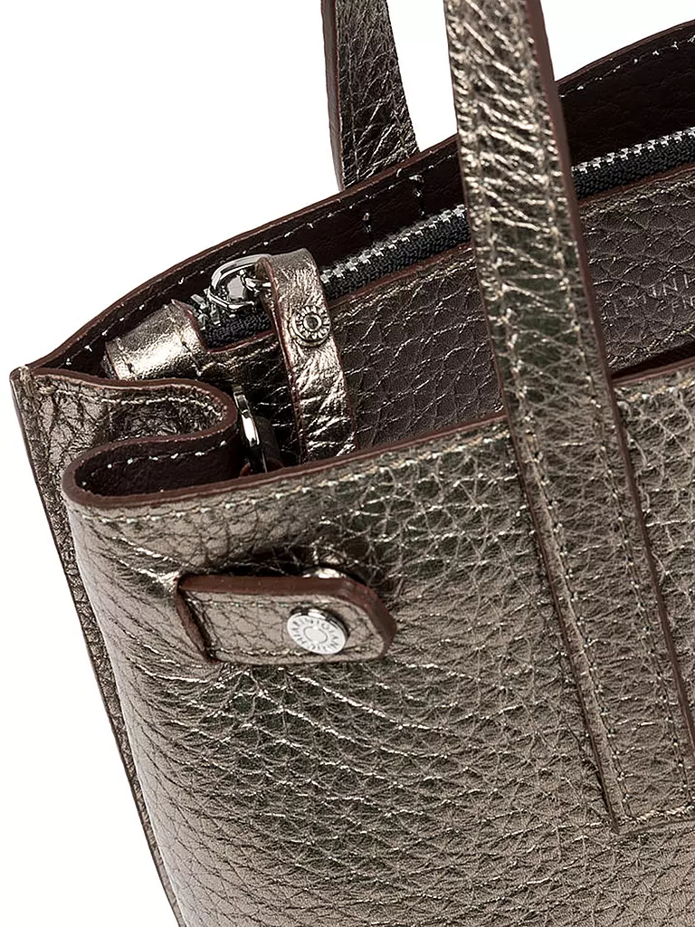 GIANNI CHIARINI Ledertasche - Shopper ALTEA silber